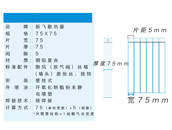 暖气片产品参数